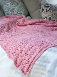 pink sky dreams baby blanket knit pattern