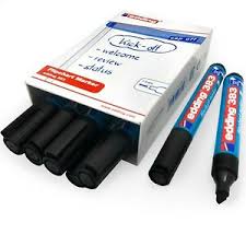 Details About Edding 383 Flipchart Marker Pen 1 5mm Chisel Tip Black Pack Of 10