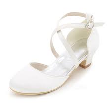 Girls Closed Toe Pumps Flower Girl Shoes 207111563