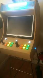 bartop arcade machine 2 player diy flat