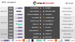 cet for matchday 6 in laliga santander