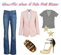 wear a pale pink blazer ramshackle glam