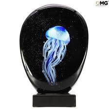 Blue Jellyfish Scultpure Sommerso With