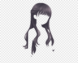 Zerochan has 1,005,298 long hair anime images, and many more in its gallery. Black Hair Sticker Hairstyle Drawing Anime Manga Lavender Simple Girl Hair Decoration Pattern Purple Black Hair Png Pngegg