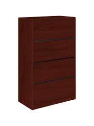How to remove hon lateral file cabinet drawers (model h682). Hon 10500 36 78 W Lateral 4 Drawer File Cabinet Mahogany Office Depot