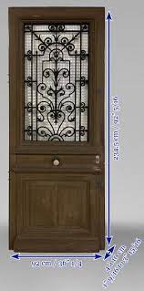 Oak Front Door With Glass Opening And
