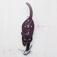 C 29 Black Cat Pet S Pendulum Clock