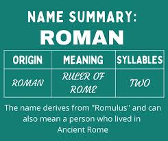 middle names for roman 120