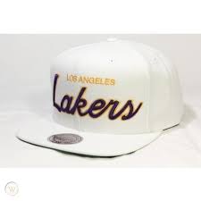 Free delivery and returns on select orders. Mitchell Ness White W Script Los Angeles Lakers Snapback Nba 480832697