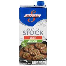 swanson beef stock cooking unsalted