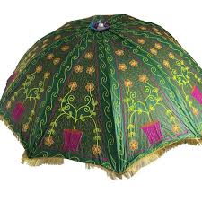 indian garden umbrellas and handcrafted