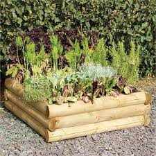 Forest Garden Half Log Raised Bed 0