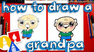 how to draw a cartoon grandpa you