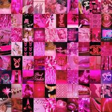 140 aesthetic png app icons to customize your. 80 Pcs Boujee Pink Photo Collage Kit Hot Pink Aesthetic Baddie Etsy