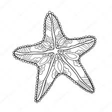 Does anybody love to draw starfish coloring pages? Starfish With Small Decor On White Isolated Background Underwater Illustration For Children And Adults Coloring Book Pages Premium Vector In Adobe Illustrator Ai Ai Format Encapsulated Postscript Eps Eps Format