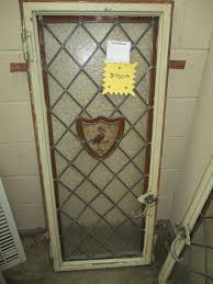 Antique Leaded Glass Window The