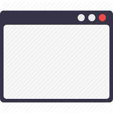 Blank Design Layout Page Webpage Window Wireframe Icon