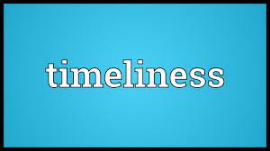 timeliness meaning you