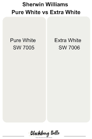 sherwin williams pure white vs extra