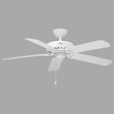 Ceiling fans are great tools for the combination of air circulation, lighting and home decoration. Hunter Bridgeport 52 In Indoor Outdoor White Damp Rated Ceiling Fan 53125 The Home Depot
