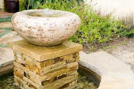 how to build a stone fountain