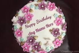free pink rose birthday cake images