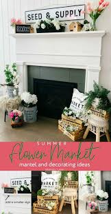 Flower Market Summer Mantel And