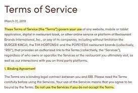 sle terms of service template