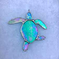 Baby Sea Turtle Stained Glass