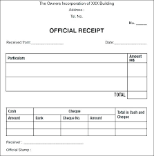 Receipt Format Doc Rent Free Download Cash Received For