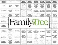 Family Cousin Relationship Chart File Table Of