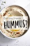 Does store-bought hummus freeze well?
