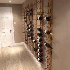 12 Bottle Wine Rack Wall Mounted Steel