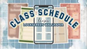 cl schedule lockscreen wallpaper