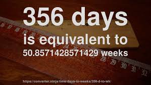 Микеле морроне, анна мария секлюцкая, бронислав вроцлавский и др. 356 D To Wk How Long Is 356 Days In Weeks Convert