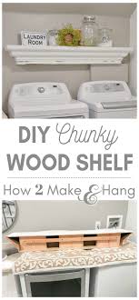 Hang A Chunky Wood Wall Shelf