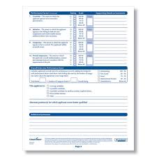 Candidate Evaluation Form Template Sample Teachers Resume
