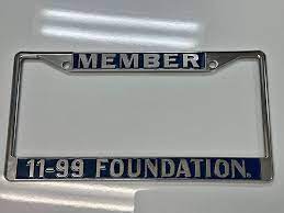 chp 11 99 foundation license plate for