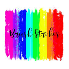 Rainbow Brush Strokes Brush Strokes