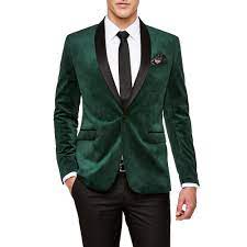 Shop tailored men's suits online at peter jackson. Northington Jade Green Velvet Tux Jacket Blazers Politix