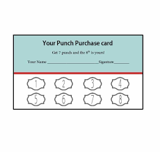 Free Customer Loyalty Punch Cards Templates Magdalene