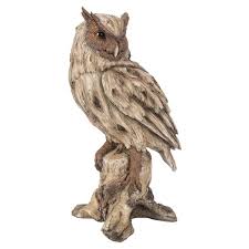 Hi Line Gift Ltd Driftwood Eagle Owl