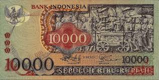 Here you are getting today's value of ten thousand indonesian rupiah to russian ruble. Banknote Index Indonesia 10000 Rupiah P115