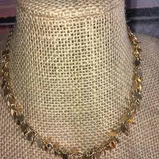 vine avon gold tone choker necklace