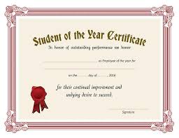 Student Of The Year Certificate Design Freelancer