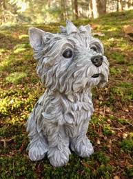 Yorkshire Terrier Garden Statue Yorkie