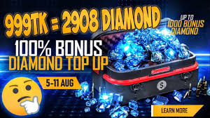 Free fire diamond allows you to purchase weapon, pet, skin and items in store. Top Up Event 100 Diamond Bonus Top Up Free Fire Promo Offer Low Price In Bangladesh India Youtube