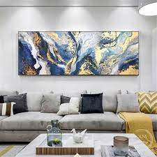 gold leaf abstract painting on canvas