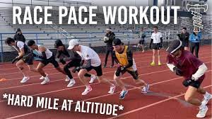 race pace workout hard mile at