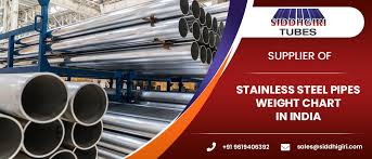 stainless steel pipes weight chart ss
